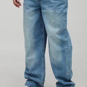 Relaxed Rigid Jean in Antique Blue