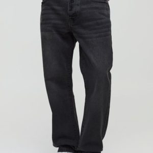 Straight Rigid Washed Jeans