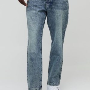 Tapered Fit Rigid Washed Jeans