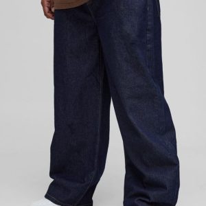Plus Indigo Denim Relaxed Fit Jeans