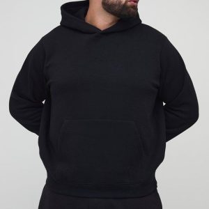 Plus Basic BM Signature Regular Fit Over the Head Hoodie