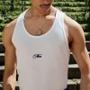 Regular Fit Man Embroidered Rib Vest