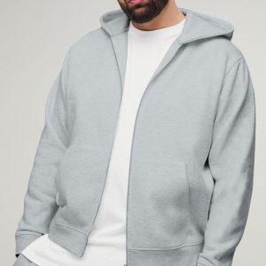Plus Basic Zip Through Regular Fit Hoodie