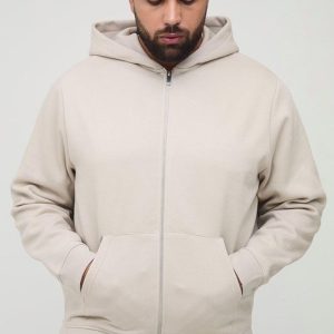 Plus Basic Regular Zip Through Hoodie