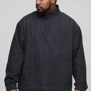 Plus Marl Denim Shirt & Jeans Set