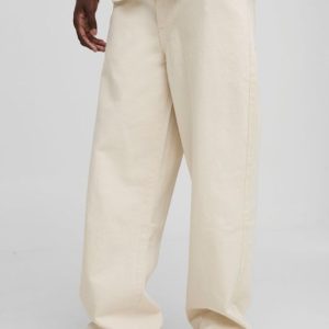 Relaxed Fit Ecru Jeans