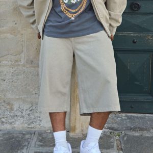 Plus Washed Relaxed Fit Longline Jorts