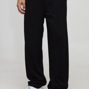 Straight Leg Interlock Faux Placket Joggers