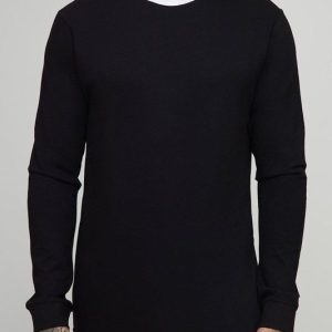 Tall Regular Fit Ringer Crew Neck Long Sleeve T-Shirt