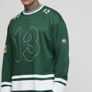 Tall Oversized 13 Mesh Long Sleeve Hockey Top