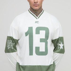 Tall Oversized 13 Mesh Long Sleeve Hockey Top