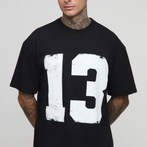 Tall 13 Varsity Print Oversized T-Shirt