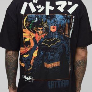 Tall Oversized Batman License Print T-Shirt