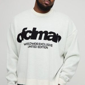 Plus Oversized Boxy Knitted Jumper