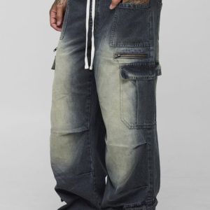 Tall Tinted Washed Baggy Fit Jeans
