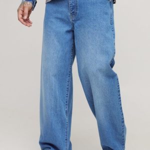 Tall Belted Baggy Fit Jeans
