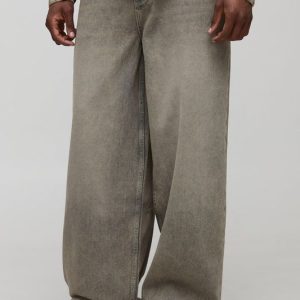 Tall Baggy Fit Overdyed Jeans