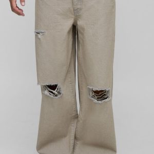Tall Baggy Rigid Distressed Jeans