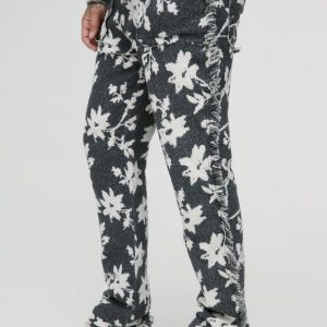 Tall Floral Tapestry Stacked Flared Pants