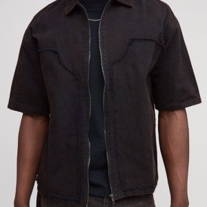 Tall Bleach Wash Carpenter Shirt