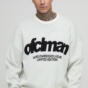 Tall Oversized Boxy Knitted Jumper