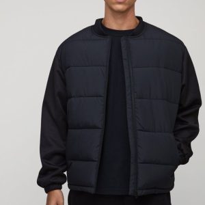 Tall Regular Fit Quilted Scuba Sleeve Puffer