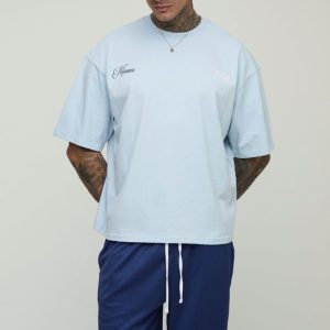 Tall Oversized Boxy Puff Printed T-Shirt & Shorts Set