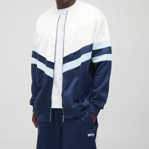 Tall Regular Fit Embroidered Sports Short Tracksuit