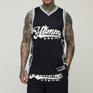 Tall Homme Star Vest & Basketball Fit Short Set