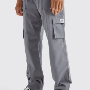 Tall Elastic Waist Relaxed Fit Buckle Cargo Sweatpants