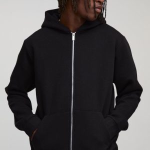 Tall Basic Regular Zip Through Hoodie