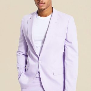 Tall Lilac Slim Single Breasted Suit