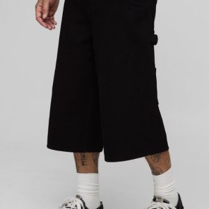 Tall Woven Tab Overdye Carpenter Longline Jorts