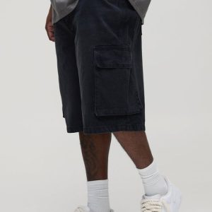 Tall Relaxed Cargo Denim Jorts