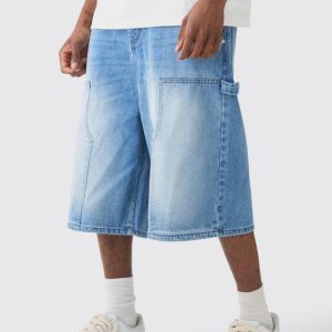 Tall Carpenter Detail Denim Jorts