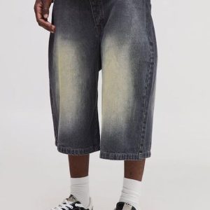 Tall Tinted Washed Longline Jorts