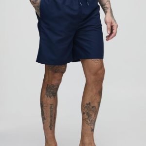 Tall Mid Length Swim Trunks