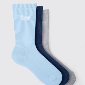 3 Pack Ofcl MAN Embroidered Sport Socks