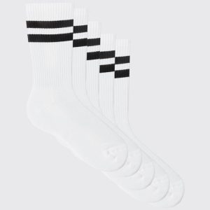 5 Pack Stripe Sport Socks