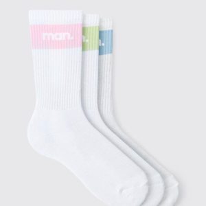 3 Pack Stripe MAN Graphic Sport Sock