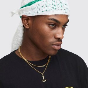 Two Colour Open Stitch Knitted Durag