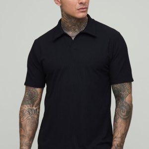 Tall Slim Revere Textured Polo