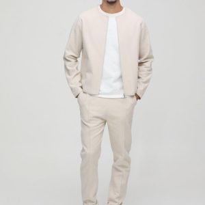 Brushed Slim Fit Pintuck Sweatpants