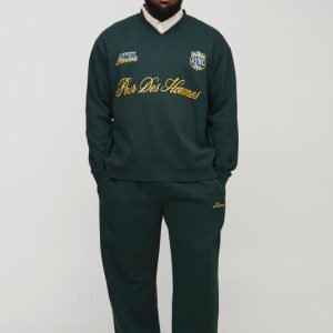 Plus L'Homme Embroidered Oversized Sweat & Sweatpants Tracksuit