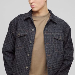 Regular Textured Jean Jacket