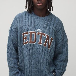 Limited Edition Oversized Embroidered Knitted Jumper