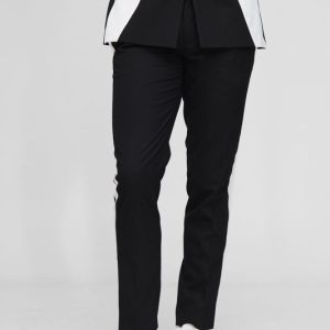 Slim Fit Contrast Panel Tailored Trouser