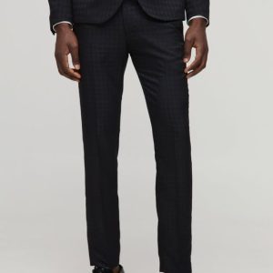 Skinny Tonal Houndstooth Pants