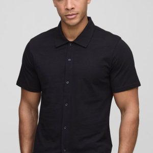 Slim Fit Jersey Short Sleeve Shirt