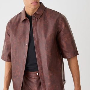 Oversized Ombre Pu Shirt